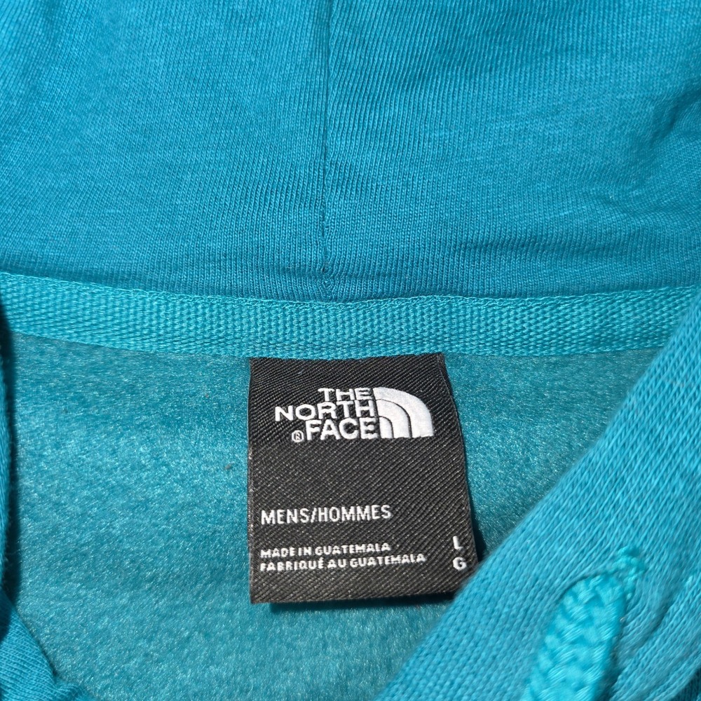 The North Face Mens Teal Blue Never Stop Exploring Box Logo Hoodie Large - Picture 2 of 5